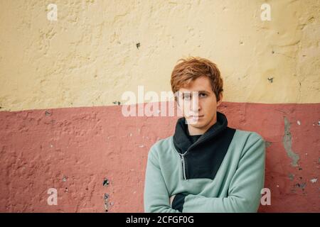 Portrait of a readhead young man Stock Photo