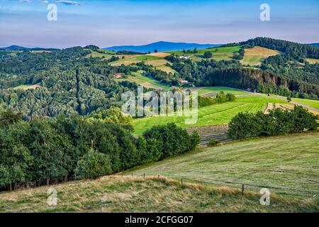 High angle view of rolling hills, Palouse, Washington State, USA Stock ...