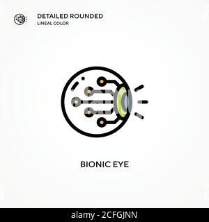 Bionic eye vector icon. Modern vector illustration concepts. Easy to edit and customize. Stock Vector