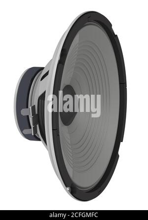 Audio speaker. Isolated. 3D illustration Stock Photo