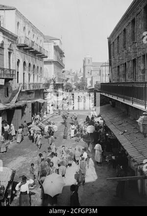 Original Caption:  Beirut. Street scene  - Location: Lebanon--Beirut ca.  1900 Stock Photo