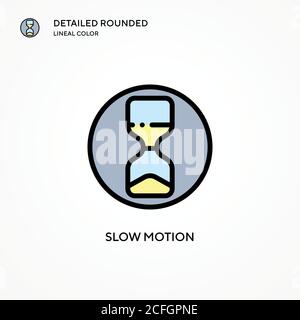 Slow motion vector icon. Modern vector illustration concepts. Easy to edit and customize. Stock Vector