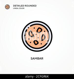Sambar vector icon. Modern vector illustration concepts. Easy to edit and customize. Stock Vector