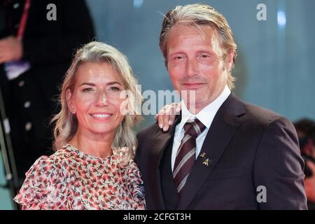 Palazzo del Cinema, Lido, Venice, Italy. 5th Sep, 2020. Hanne Jacobsen, Mads Mikkelsen poses on the red carpet at Kineo Prize. Picture by Credit: Julie Edwards/Alamy Live News