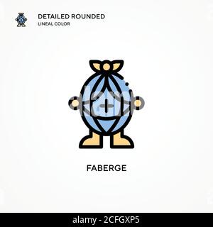 Faberge vector icon. Modern vector illustration concepts. Easy to edit and customize. Stock Vector