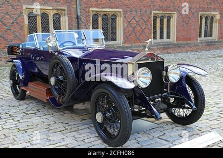 Rolls-Royce 40/50 Silver Ghost Alpine Eagle (1919) sold at £1,023,000. Gooding Classic Car Auction, 5 Sep 2020. Hampton Court Palace, London UK Europe Stock Photo