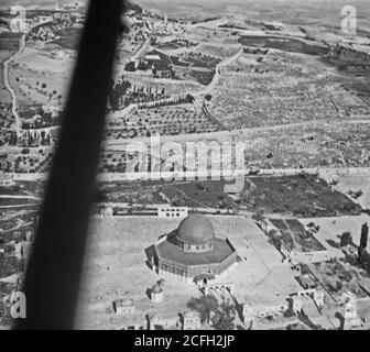 Middle East History - Aerial photos Sea of Galilee & Jerus. [i.e. Jerusalem] Jordan R. [i.e. River] Amman Stock Photo