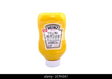 Heinz Yellow Mustard Stock Photo
