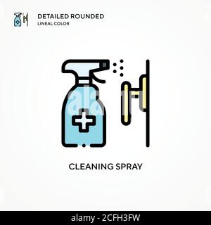 Cleaning spray vector icon. Modern vector illustration concepts. Easy to edit and customize. Stock Vector