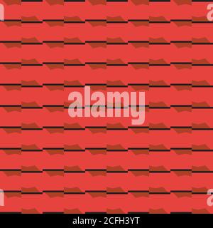 Vector seamless pattern texture background with geometric shapes, colored in red, brown and black colors. Stock Vector