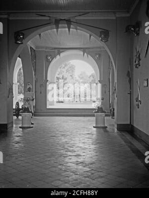 Original Caption:  Sudan. Khartoum. Lobby of the Palace  - Location: Sudan--Khartoum ca.  1936 Stock Photo