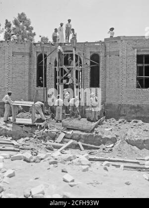 Original Caption:  Jewish colonies and settlements. Tel Aviv. Process of building progressing  - Location: Tel Aviv Israel ca.  1920 Stock Photo