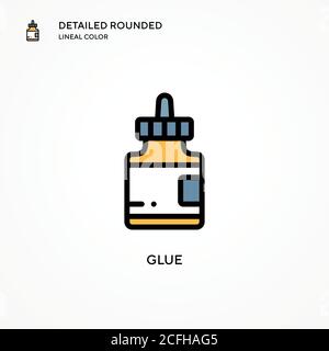 Glue vector icon. Modern vector illustration concepts. Easy to edit and customize. Stock Vector