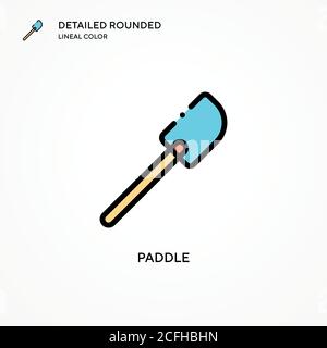 Paddle vector icon. Modern vector illustration concepts. Easy to edit and customize. Stock Vector