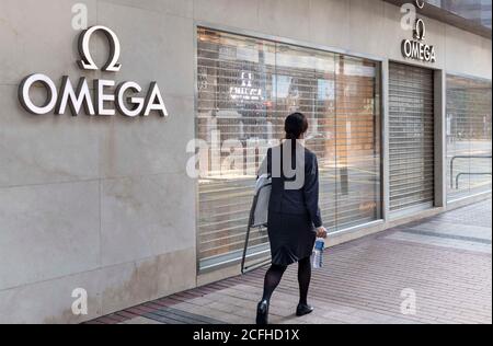 Swiss luxury watchmaker Omega store seen in Hong Kong Stock Photo - Alamy