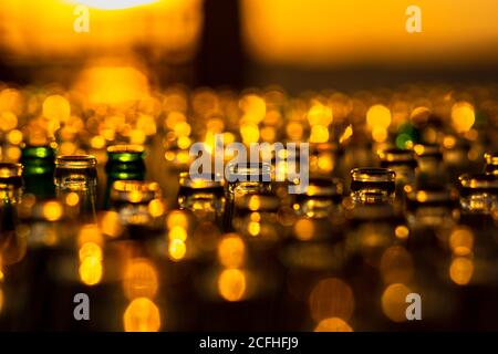 close up group of bottle Stock Photo