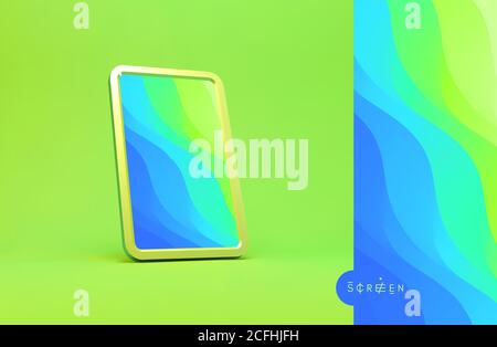 Abstract background with trendy gradients. Vector illustration for mobile phone cover and screen. Stock Vector