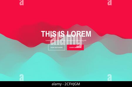 Website or mobile app landing page. Abstract vector illustration. Stock Vector