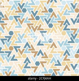 Geometric color pattern. Vector repeating texture, pattern, background or wrapping for fabric design, cloth, textile Stock Vector