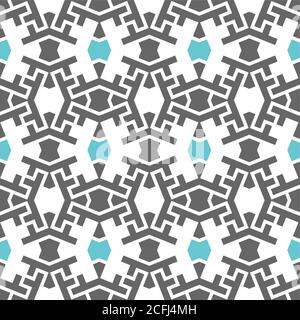 Iranian color mix vector pattern. Seamless geometric repeating texture for fabric design, cloth, textile Stock Vector