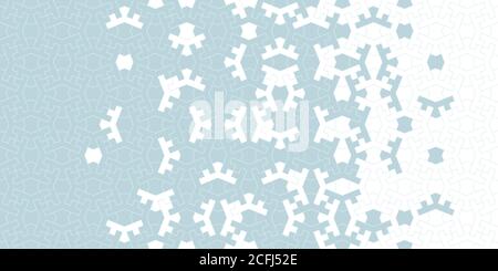 Arabesque vector seamless background. Geometric arabesque halftone texture pattern background with color mosaic disintegration Stock Vector