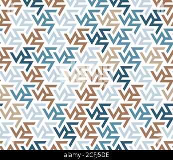 Iranian zigzag color mix vector pattern. Seamless geometric repeating texture pattern for fabric design, cloth, textile. Stock Vector