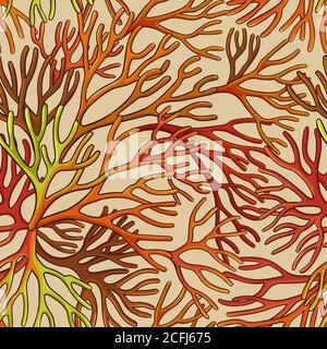 sea moss pattern Stock Vector