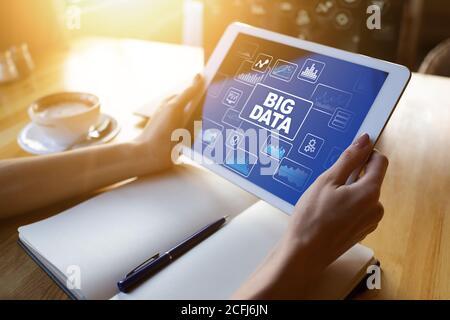 BIG DATA standard methods and tools complex to manipulate or interrogate. Internet and technology concept Stock Photo