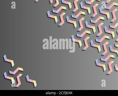 Islamic holographic geometric background. Vector template of modern backdrop for invitation, celebration, banner, save the date, poster, announcement Stock Vector