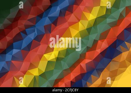 Modern Multicolor Abstract Low Poly Lines Polygonal Background Vector Illustration Stock Vector