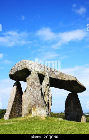 Pentre Ifan prehistoric megalithic stone burial chamber dolmen in the ...