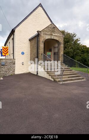 The Guildhall, converted into a visitors' centre in 2019, Llantrisant, South Wales Stock Photo