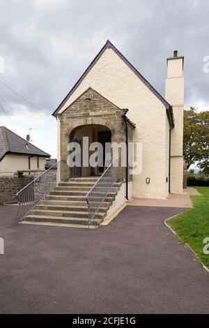 The Guildhall, converted into a visitors' centre in 2019, Llantrisant, South Wales Stock Photo