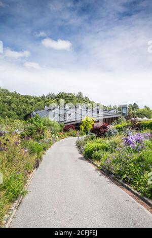 The Core building at the Eden Project in Cornwall. Stock Photo