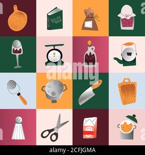 https://l450v.alamy.com/450v/2cfjgma/cooking-vintage-utensils-kitchen-tools-illustration-pop-art-poster-for-kitchen-interior-modern-simple-hand-drawn-art-in-scandinavian-style-2cfjgma.jpg