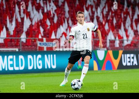 Copenhagen, Denmark. 05th Sep, 2020. Timothy Castagne (21) of Belgium seen during the UEFA Nations League match between Denmark and Belgium at Parken in Copenhagen. (Photo Credit: Gonzales Photo/Alamy Live News Stock Photo