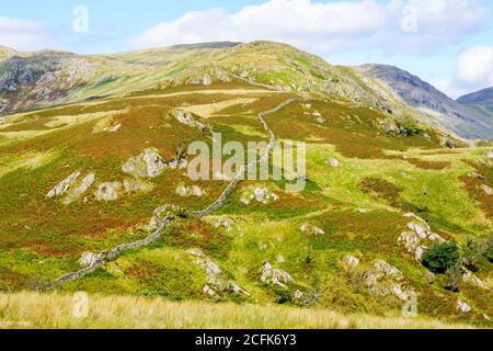 The beautiful Fells around The Kirkstone Pass Lake District ,England. Stock Photo