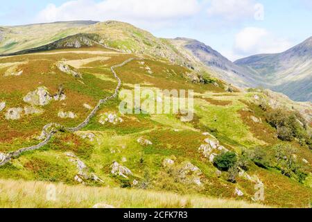 The beautiful Fells around The Kirkstone Pass Lake District ,England. Stock Photo