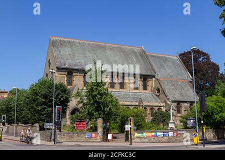 The Church of St Giles with St Peter on Bridge Street, Cambridge, Cambridgeshire, UK. Stock Photo