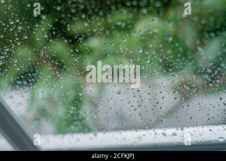 Window Rain drops Stock Photo