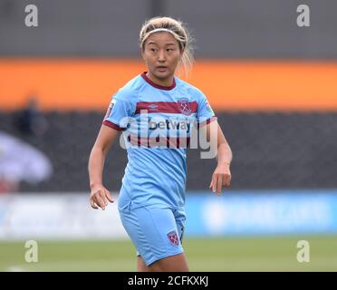 London, Inited Kingdom. 6th September, , 2020. LONDON, ENGLAND - SEPTEMBER 06: Cho So-hyun of West Ham United WFC during Barclays FA Women's Super League between Tottenham Hotspur and West Ham United at The Hive Stadium, London, UK on 06th September 2020 Credit: Action Foto Sport/Alamy Live News