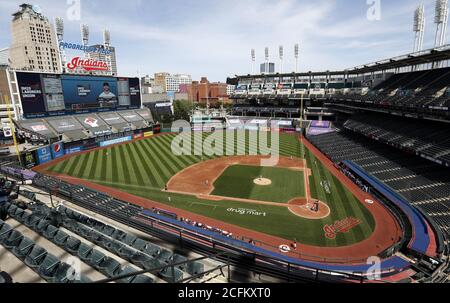 Cleveland, United States. 06th Sep, 2020. The Cleveland Indians host the Milwaukee Brewers at Progressive Field in Cleveland, Ohio on Sunday, September 6, 2020. Photo by Aaron Josefczyk/UPI Credit: UPI/Alamy Live News Stock Photo