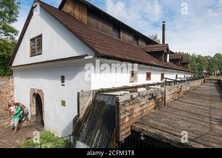 Dobriv, Czech Republic. 05th Sep, 2020. Ceremony opening of Upper Water Hammer Mill (unique technical monument) after reconstruction at Dobriv near Rokycany, Czech Republic, September 5, 2020. Credit: Miroslav Chaloupka/CTK Photo/Alamy Live News Stock Photo