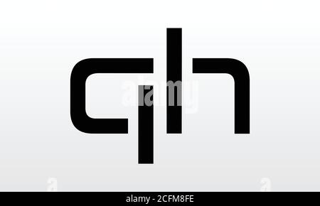 Initial letter QH logo design with modern business typography vector template. Creative isolated QH letter logo design Stock Vector