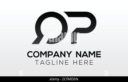 Initial letter QP logo design with modern business typography vector template. Creative isolated QP letter logo design Stock Vector