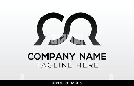 Initial letter QQ logo design with modern business typography vector template. Creative isolated QQ letter logo design Stock Vector