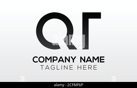 Initial letter QT logo design with modern business typography vector template. Creative isolated QT letter logo design Stock Vector