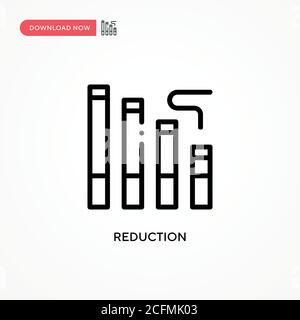 Reduction vector icon. Modern, simple flat vector illustration for web site or mobile app Stock Vector