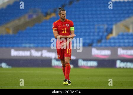 Cardiff, UK. 06th Sep, 2020. Gareth Bale of Wales looks on. UEFA Nations league, group H match, Wales v Bulgaria, at the Cardiff city stadium in Cardiff, South Wales on Sunday 6th September 2020. Editorial use only. pic by Andrew Orchard/Andrew Orchard sports photography/Alamy Live News Credit: Andrew Orchard sports photography/Alamy Live News Stock Photo