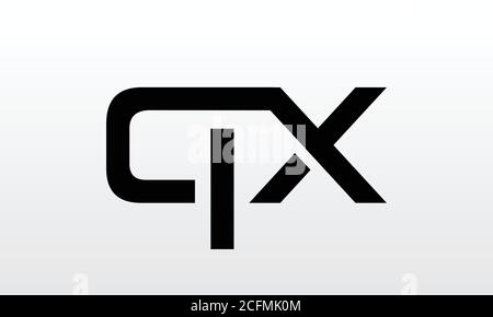 Initial letter QX logo design with modern business typography vector template. Creative isolated QX letter logo design Stock Vector